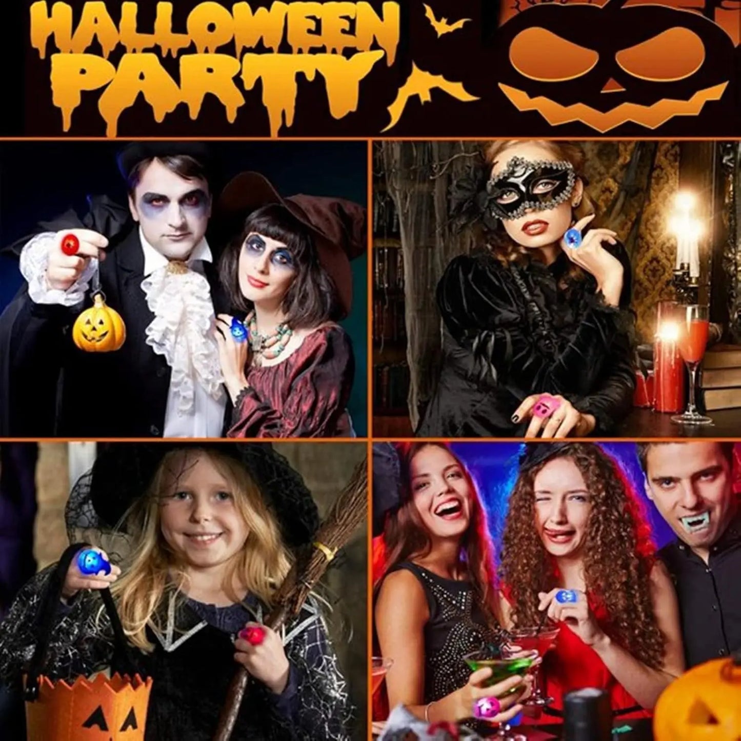 Glow-In-The-Dark Halloween Rings™