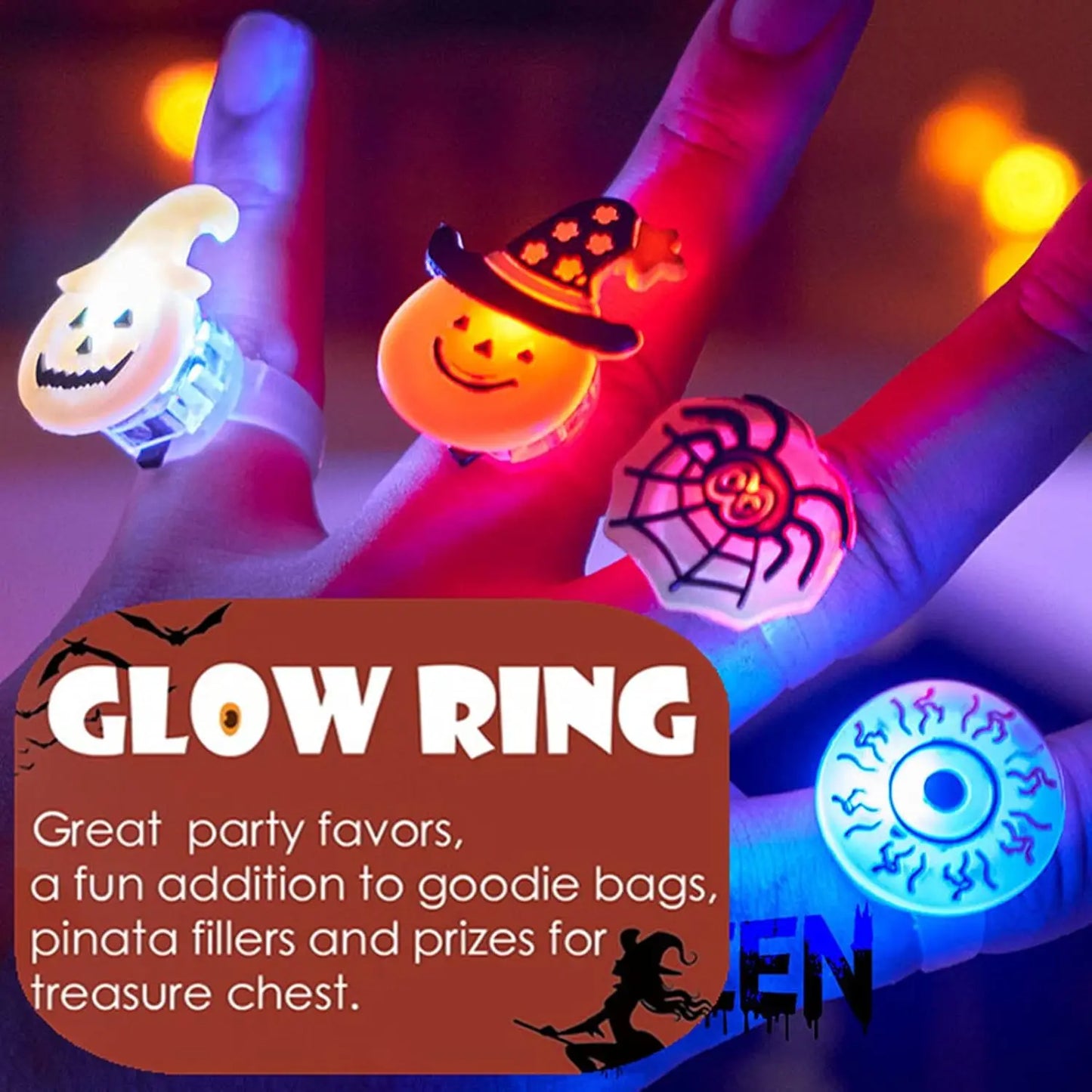 Glow-In-The-Dark Halloween Rings™